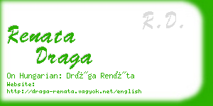 renata draga business card